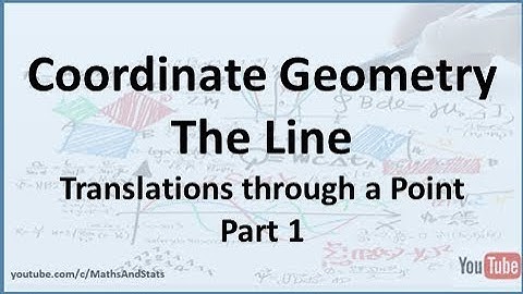Coordinate Geometry of the Line: Translations through a Point - Part 1