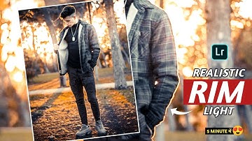 How to create realistic RIM light Effect in your photos using lightroom mobile - JBS Pictures