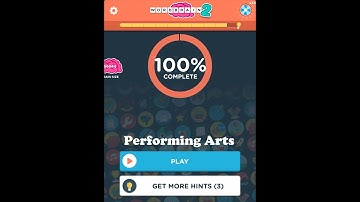 Word brain 2 Performing Arts Answers