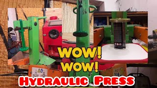 Wood Splitter hydraulic press Test