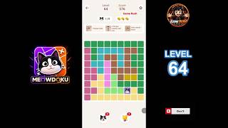 Meowdoku Level 64 walkthrough | full solution Meowdoku Level 64 walkthrough | full solution