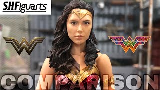 COMPARISON: SH Figuarts Wonder Woman from Justice League and Wonder Woman 1984 (WW84)