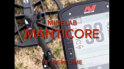 Minelab Manticore 13” mercury dime *(test garden)