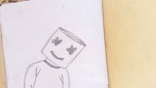 How to draw marshmallow easy drawing step by step