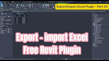 Export Excel from Revit schedules - Free Revit plugin