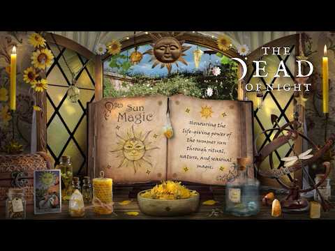 Sun Magic Ambience ☕🧹☀️🌻✨ | An Afternoon of Sun Spells & Rituals | The Dead of Night Book of Shadows