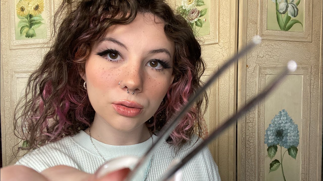 ASMR Doing Your Eyebrows💗 (plucking, shaving, filling in)