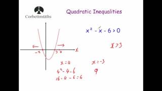Quadratic Inequalities - Corbettmaths