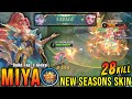 28 Kills + SAVAGE!! Arrow of Spring Miya New SEASONS Skin!! - Build Top 1 Global Miya ~ MLBB Mp3 Song