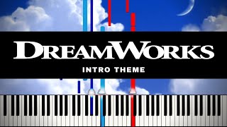 DreamWorks Animation Intro (2004) - Piano Tutorial