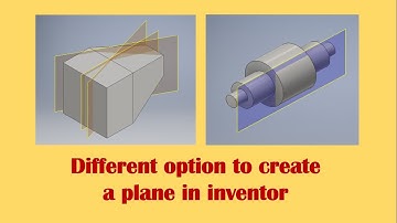 How to create a plane in Inventor