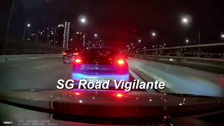 25sep2024  camcar speeding up to 112km/h on lane 1 of the expressway forced to slow down