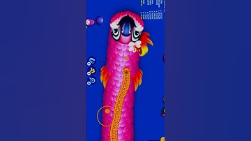 ✅wormszone.io game | big snake 🐍 gameplay | saap wala game ✅ #wormszone #snake #shorts