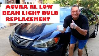 How to Replace Acura RL 2005-2012 Low Beam Head Lights #acura