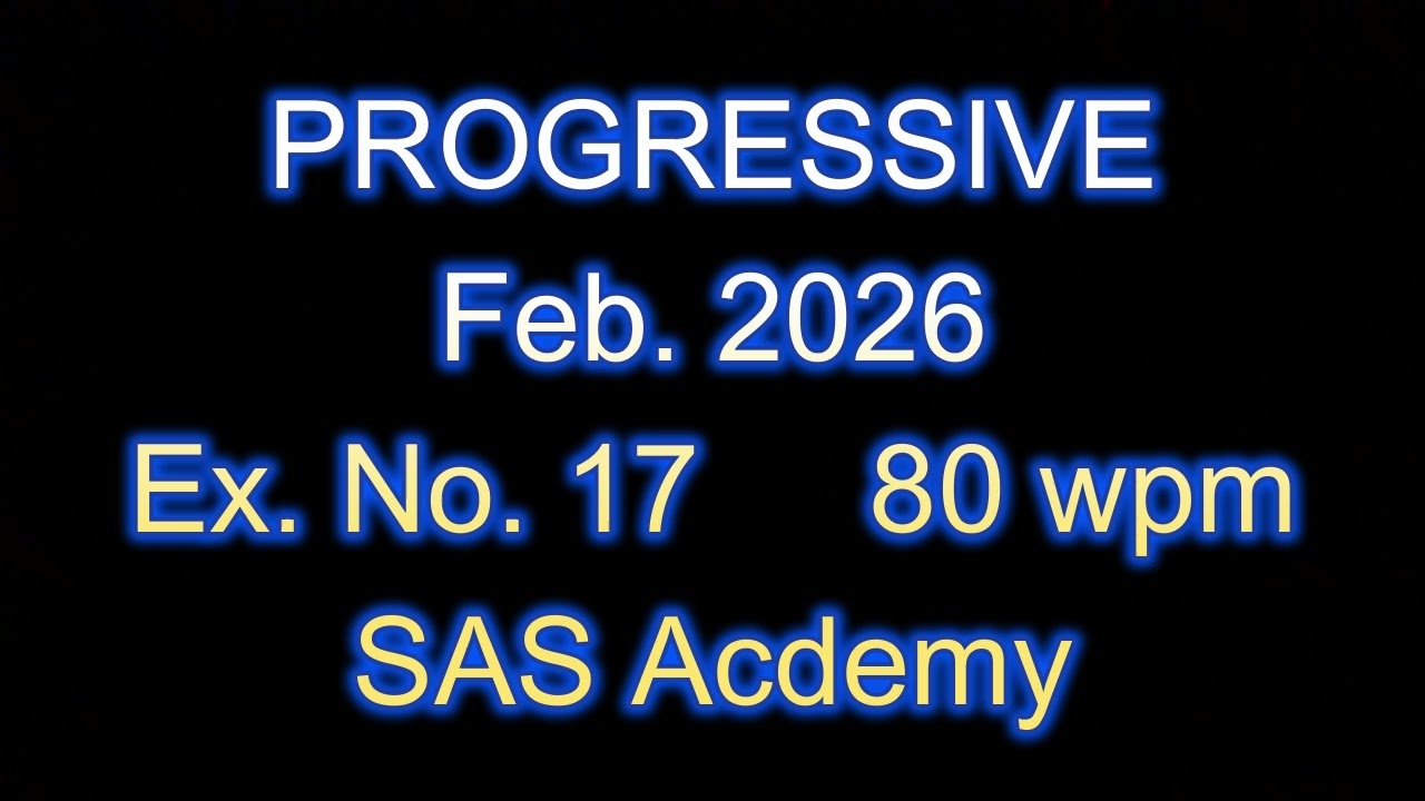 Feb. 26 Ex. 17 / 80 wpm