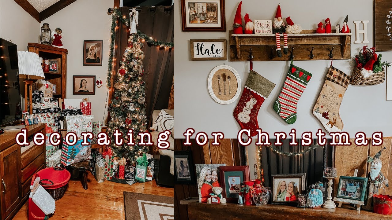 decorating my house for CHRISTMAS // vlog - YouTube