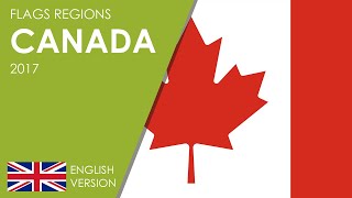 Flags regions of Canada 2017: provinces and territories