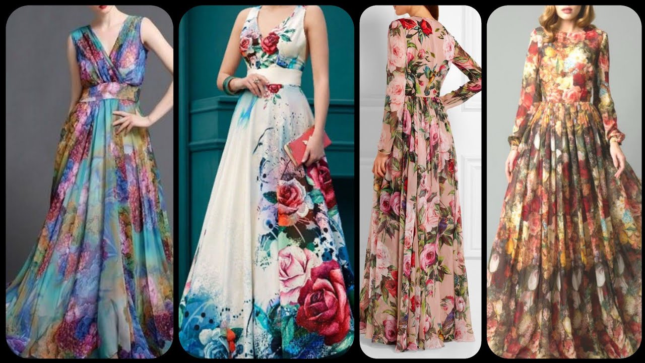 floral gown designs