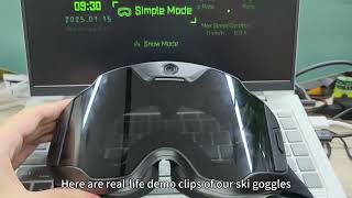 Real AR interface and mobile app demonstration