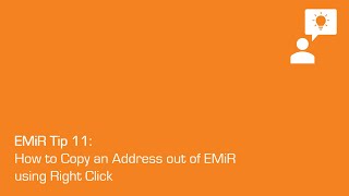 EMiR Tip 11: How to Copy a Sales Address out of EMiR