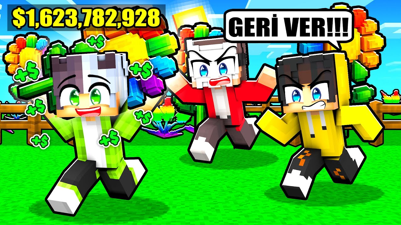 999,999,999 DEĞERİNDEKİ MEYVEYİ ÇALDIM!🍉 (Grow A Garden) -Minecraft