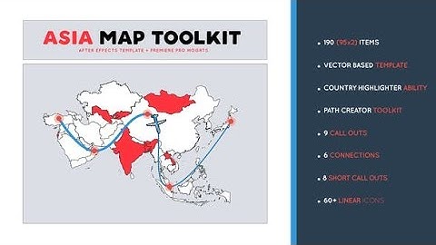 Asia Map Toolkit After Effects Template Videohive 29521231