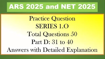 Practice Question for ASRB- NET and ARS 2025. Question for Agri. Structures and Process Engg. Part D