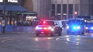 President Biden's motorcade in Helsinki, Finland 2023