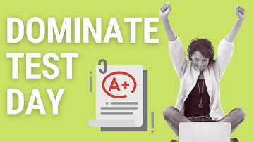 5 Test Day TIPS to help you easily ACE your next exam