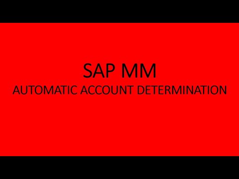 Automatic Account Determination