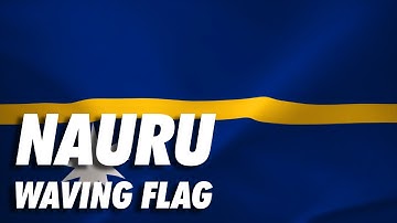 Nauru Waving Flag Free Stock Animation 4K Moving Wallpaper Background