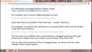Link Kaggle and Github