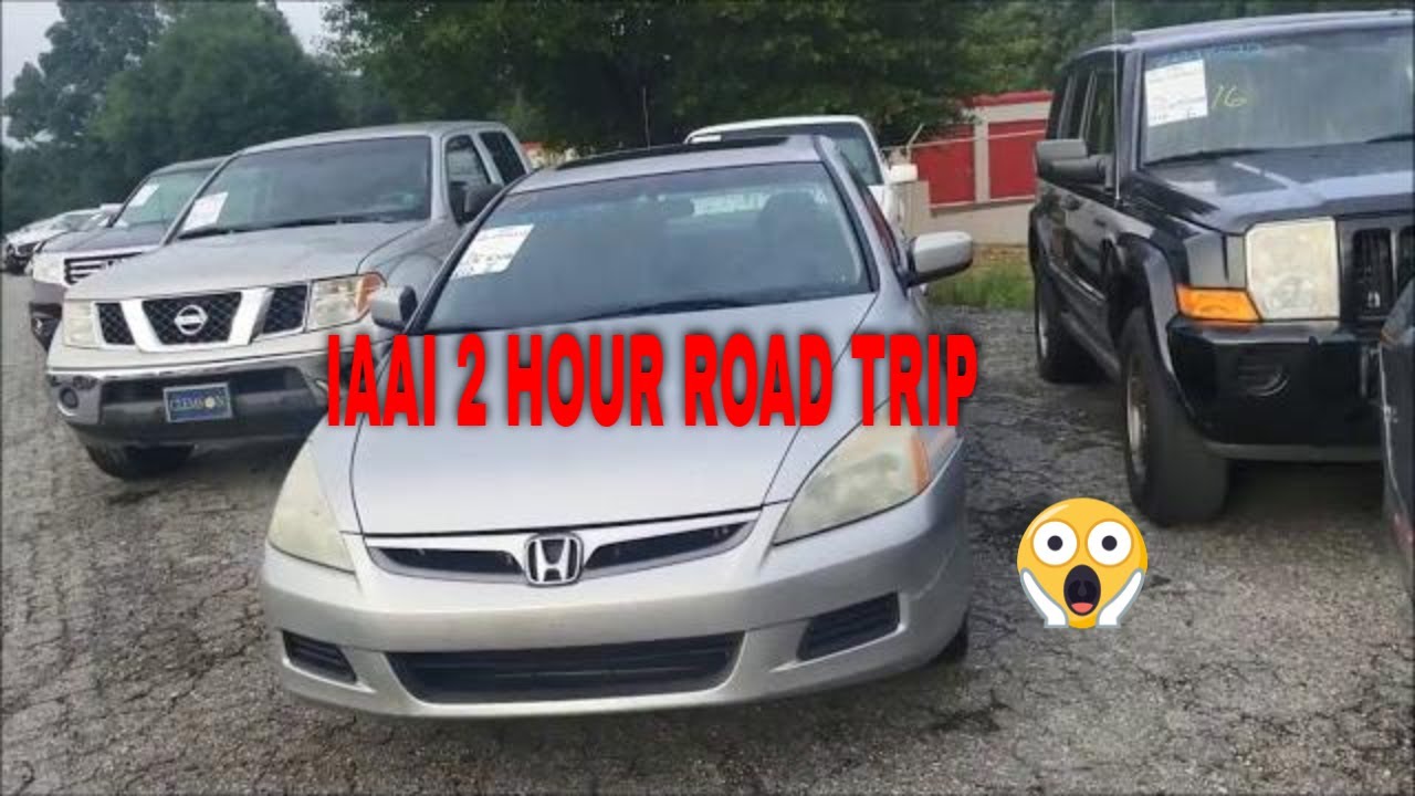 LITTLE ROAD TRIP TO IAAI INSURANCE AUTO AUCTION - YouTube