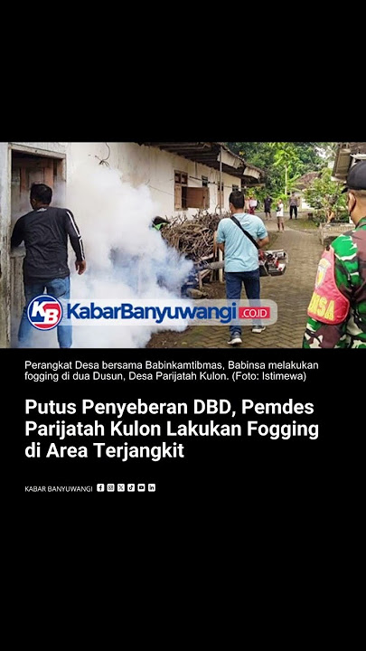 Putus Penyebaran DBD, Pemdes Parijatah Kulon Lakukan Fogging di Area Terjangkit