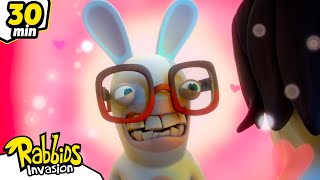 Love is Blind for the Rabbids | RABBIDS INVASION | 30 Min New compilation | Cartoon for kids