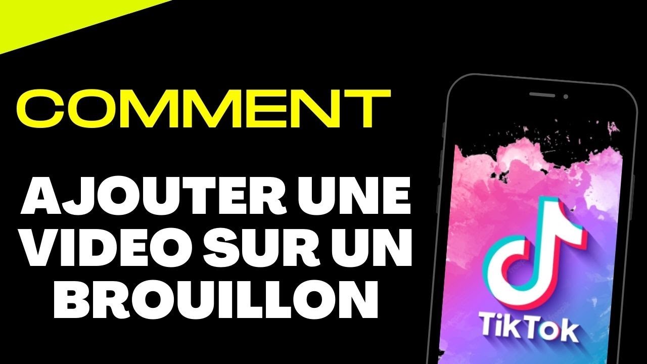 Comment ajouter une video sur un brouillon TikTok - YouTube