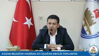 Kozan Beledi̇ye Başkani Mustafa Atli, Bugünkü Mecli̇s Toplantisi İle Alakali Olarak Basin Açiklamasi