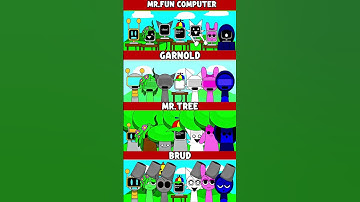 Incredibox Sprunki Mr.Fun Computer vs Garnold vs Mr.Tree vs Brud *MIX VERSION*
