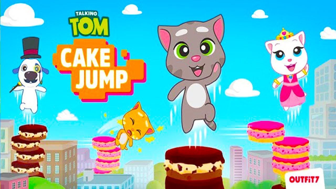 Tom jump. Игры outfit7 Limited my talking Tom +. Talking Tom Cake Jump. Том вкусная башня. Игру вкусная башня.