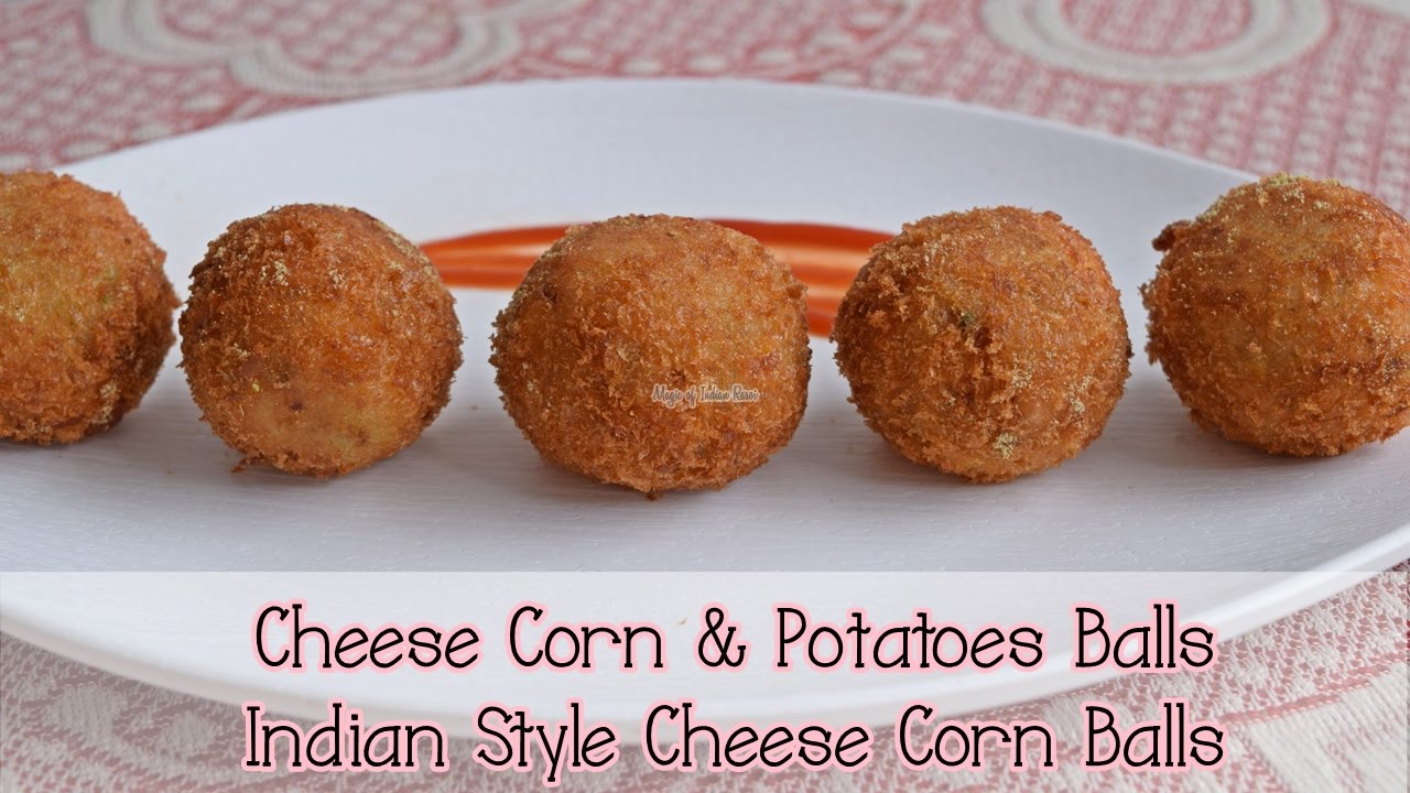 Cheese Corn Potatoes Balls चीज़ कॉर्न बॉल्स।Indian Style Cheese Corn