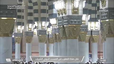 صلاة المغرب للشيخ د. #صلاح_البدير 19 صفر 1446هـ خواتيم سورة لقمان 33-34 #المسجد_النبوي