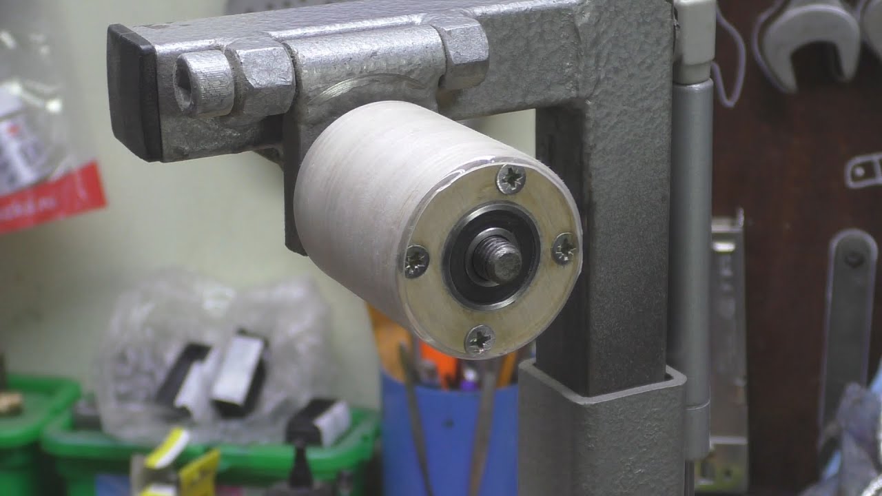 (DIY)Tires for grinding machine easy and CHEAP belt grinder wheels