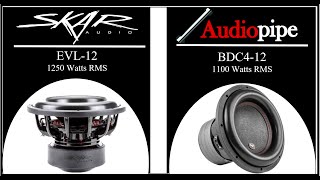 Which Of These Two Subwoofer Should You Buy? Skar Audio EVL-12 Or Audiopipe BDC4-12