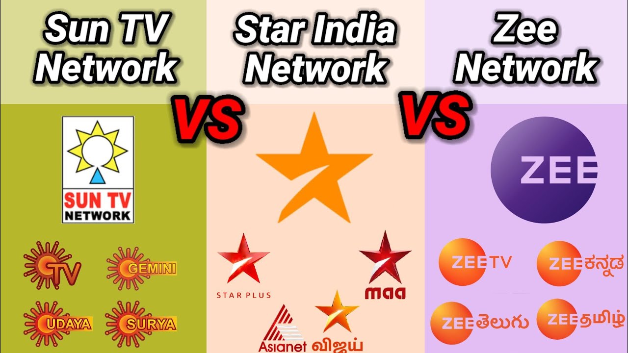 Sun TV Network VS Star India VS Zee Network Sun TV Network Star sun-tv-network-vs-star-india-vs-zee-network-sun-tv-network-star