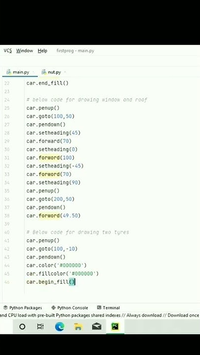 Python Turtle Graphics | Draw A Car Using Python Turtle | Python Turtle ...