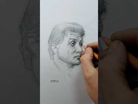 Видео: мини-урок портрет карандашом.