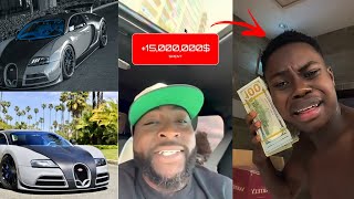 Peller Showed Bundles of Dollars made During his Wedding & Davido New N20 Billion New Car 