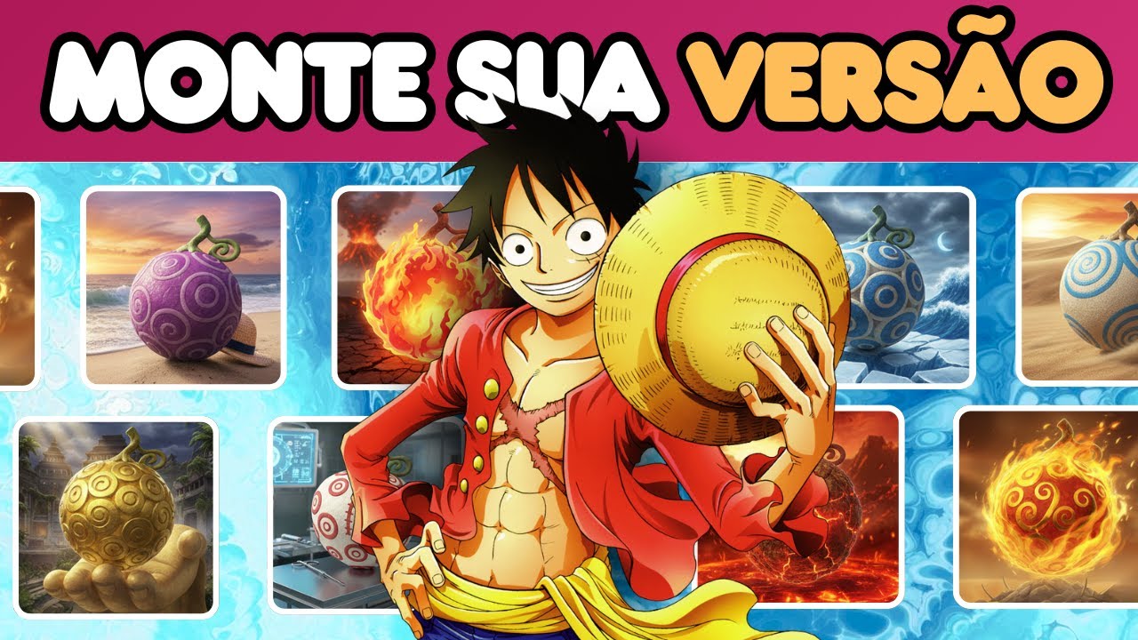 Quem você seria em One Piece? Monte sua versão e seja Rei dos piratas! 💀🔥