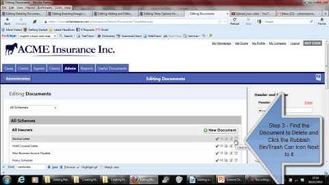 Deleting Document Templates