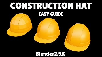 construction hat modeling in blender 2.91 easy guide  step by step